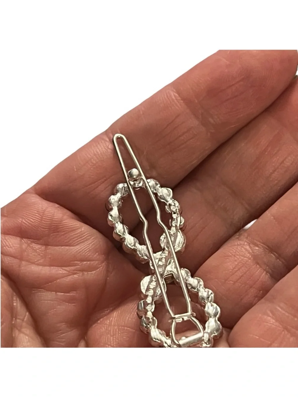 Rhinestone Infinity Hair Clip - Crystal Sparkle 2.0” FINAL PRICE DROP